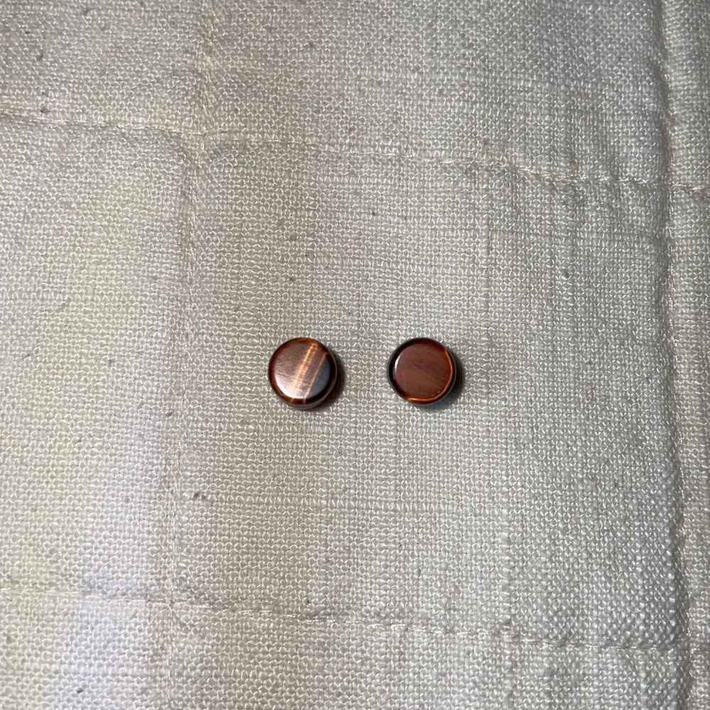 Tiger’s Eye Stone Double Flare Guages/Plugs Size 0